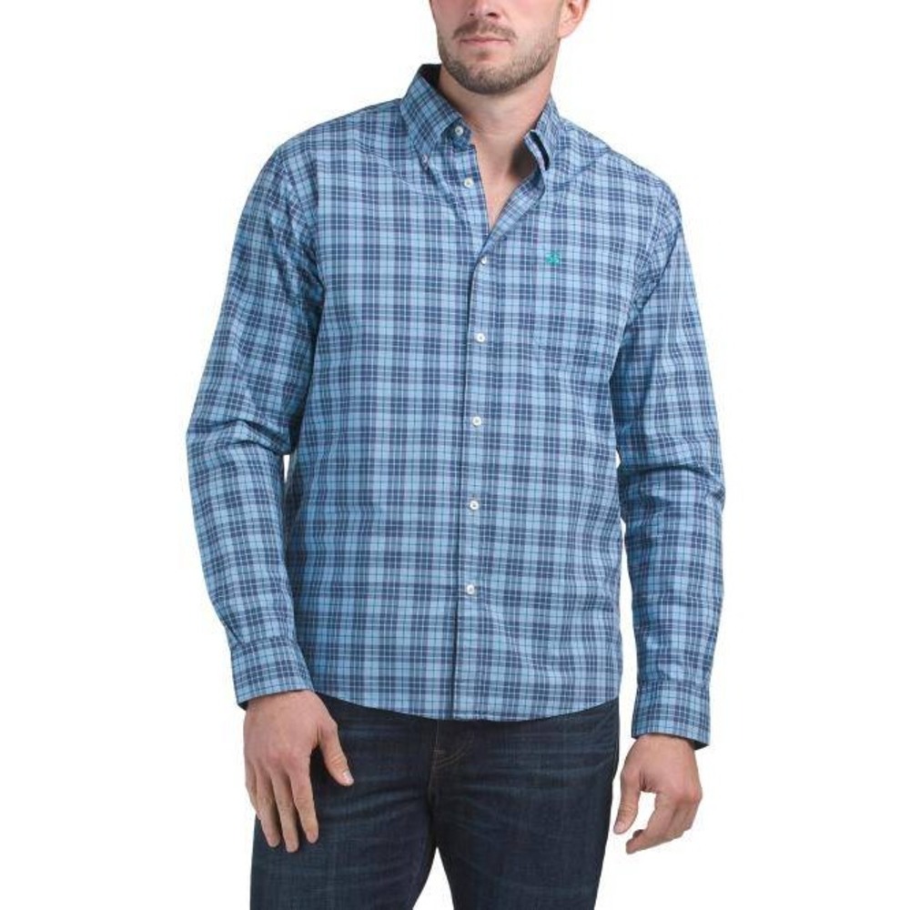 NWT Brooks Brothers The Friday Shirt Mens XL Blue logo preppy Button down Dress‎